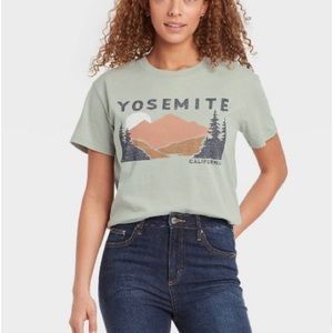 Teal Yosemite tee